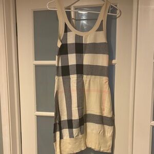 Burberry Plaid knit Sleeveless Dress